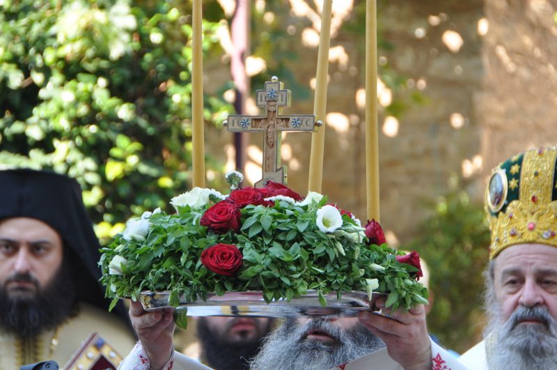 Ἡ Ἑορτή τῆς Ὑψώσεως τοῦ Τιμίου Σταυροῦ στήν Ἱερά Μονή Εἰκοσιφοινίσσης -2021